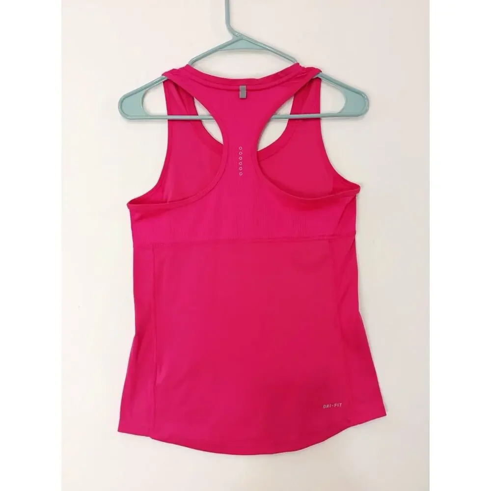 Nike Dri-Fit Women's Running Tank Top Bright Pink Size Small